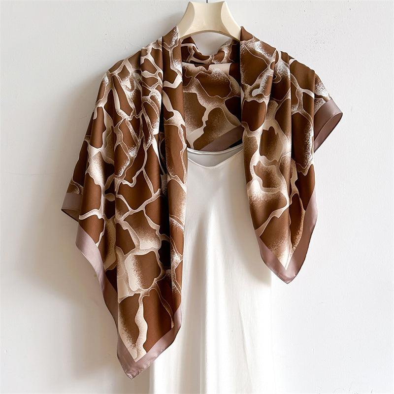 Gradient Style Chic Large Satin Scarf | 90x90cm Bandana | Twill Satin Shawl | Perfect Gift for Her, Mother&